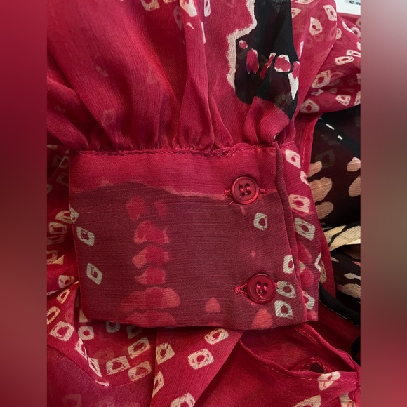 New Meghan Los Angeles split sleeve maxi dress size L - Picture 11 of 12